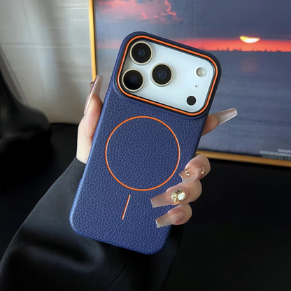 Luxury Leather MagSafe iPhone Case