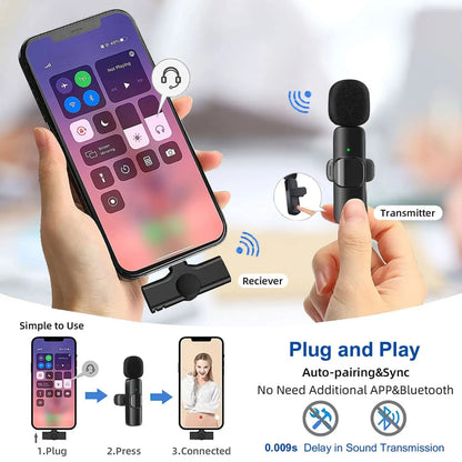 Mini Wireless Clip Microphone
