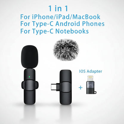 Mini Wireless Clip Microphone