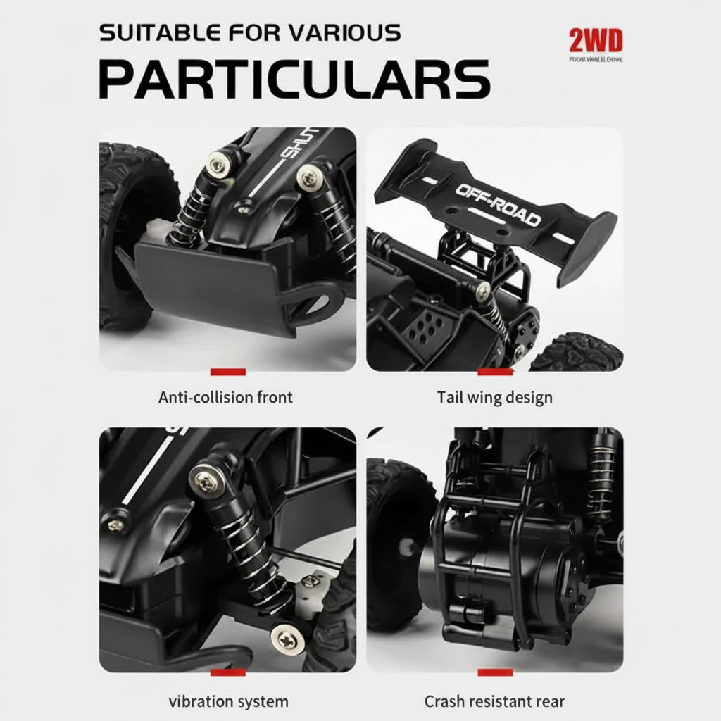 Remote Control Off-Road Car With LED Lights